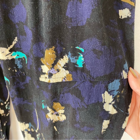 Wilfred (Aritzia) Marais Crepe Watercolour Floral Print Trouser - Picture 6 of 13